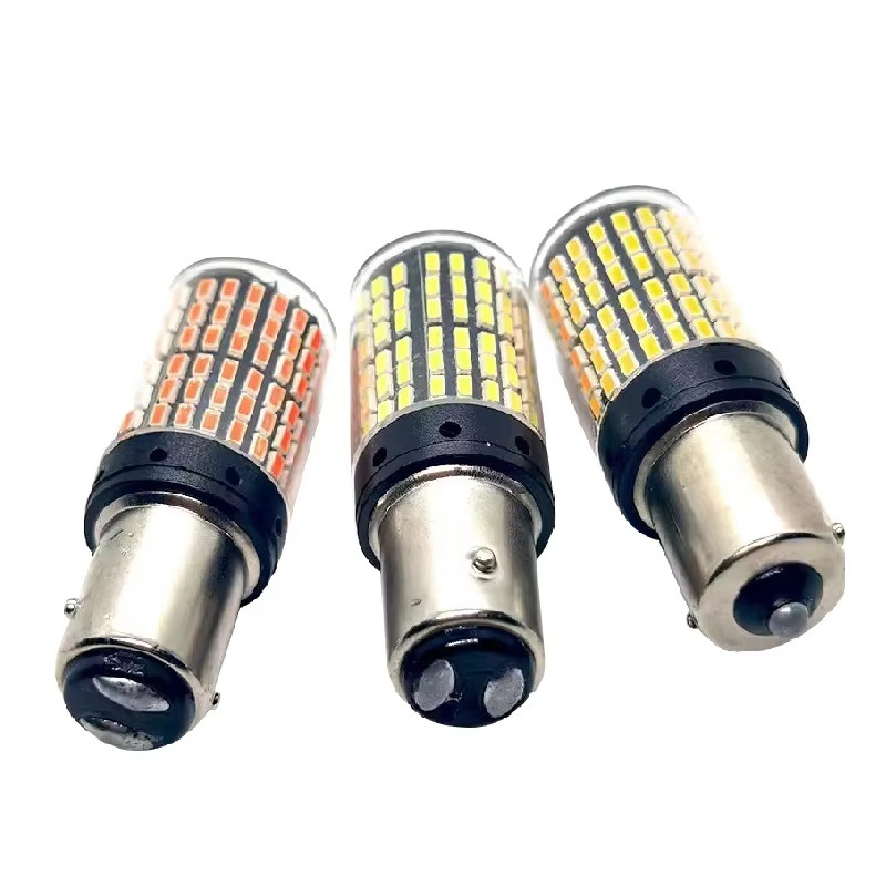 Car LED turn signal brake light 7440 3014 144SMD highlight reversing light decoding constant current 1156