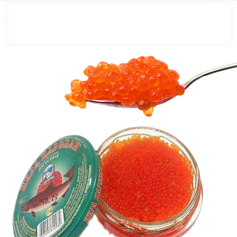 Russian canned imported Tsar fish seed sauce Omaha caviar Sturgeon cooking sauce canned 105g