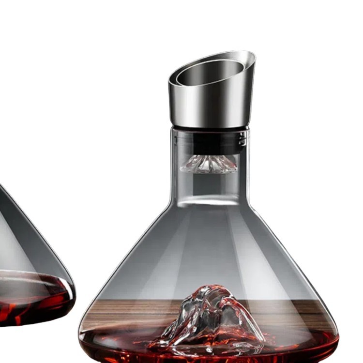 304 Stainless Steel Quick Decanter Lid Waterfall Red Wine Household Split Lid Decanter Lid