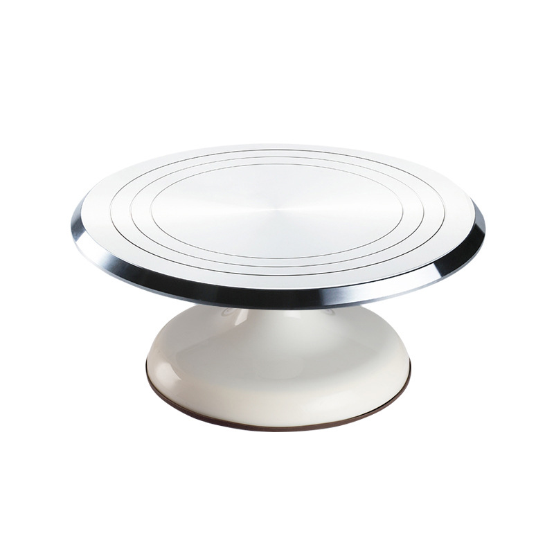 Dropshipping Cross-Border 10inch Aluminum Alloy Cake Turntable Cake Decorating Table Household Baking Tools DIY Trowel