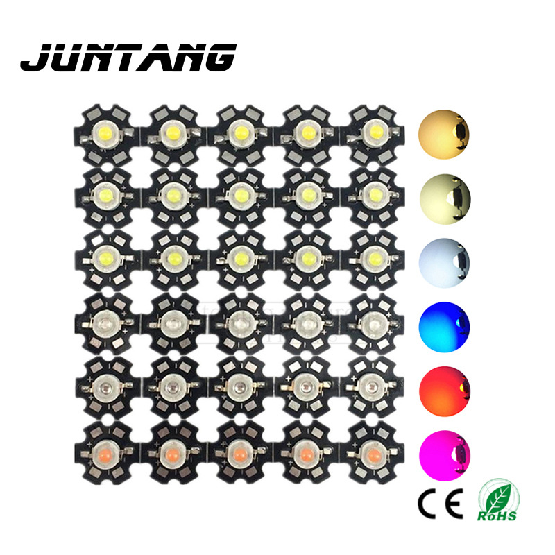 3W high-power led lamp beads imitation lumen lamp beads 1W lamp beads 5W white light bright red Green Blue yellow purple infrared in stock