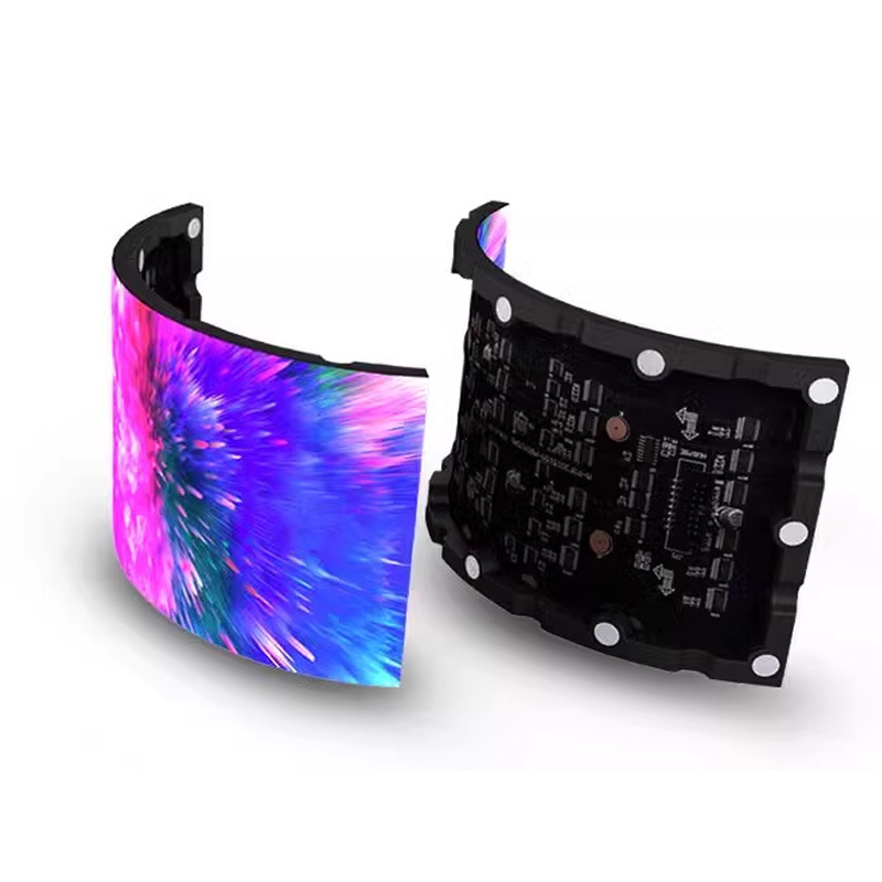 Suitable for Indoor Promotional Led Full-Color Display Soft Module Creative Flexible Curved Display Module Splicing
