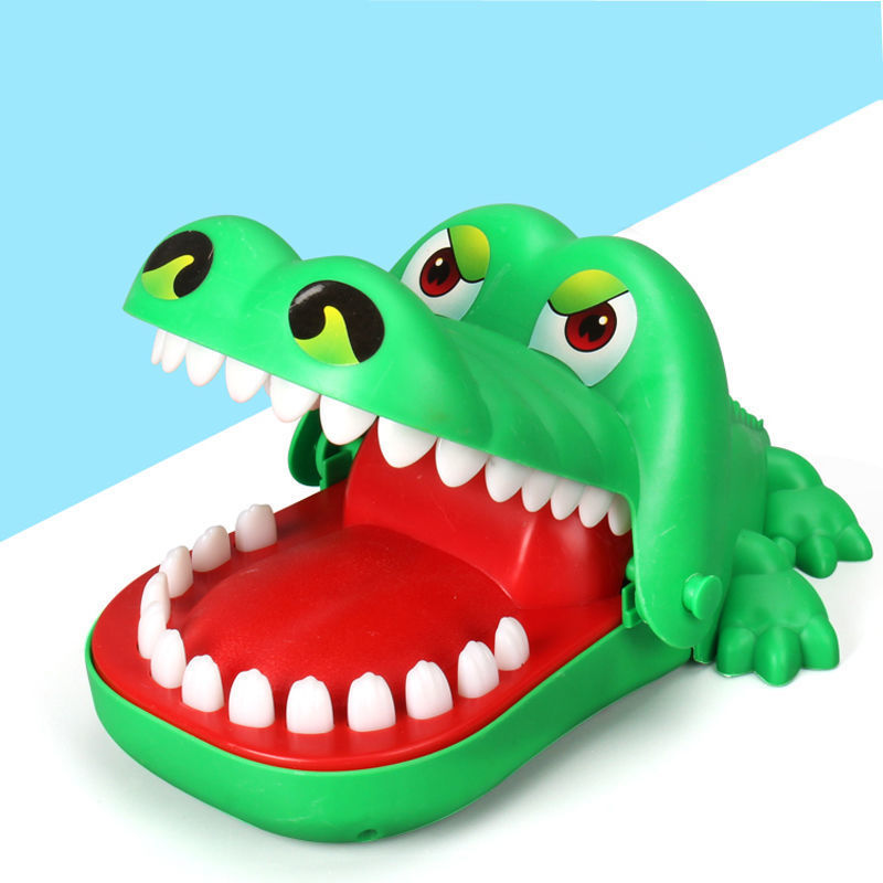 Large Crocodile Toy for Parent-Child Interaction, Prank Toy for Parties, Truth or Dare, Biting Fingers, Big Mouth