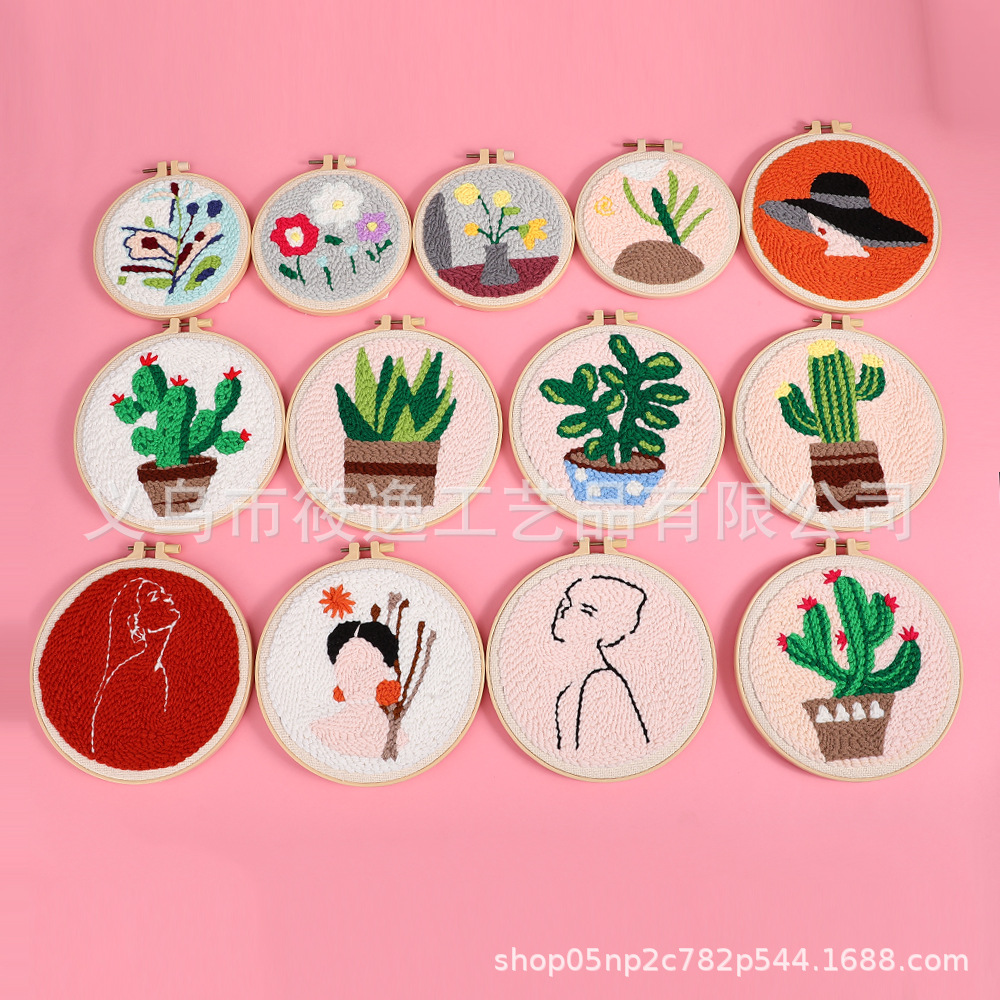 2024 original entry DIY stamp embroidery material bag holiday series source manufacturer punch needle