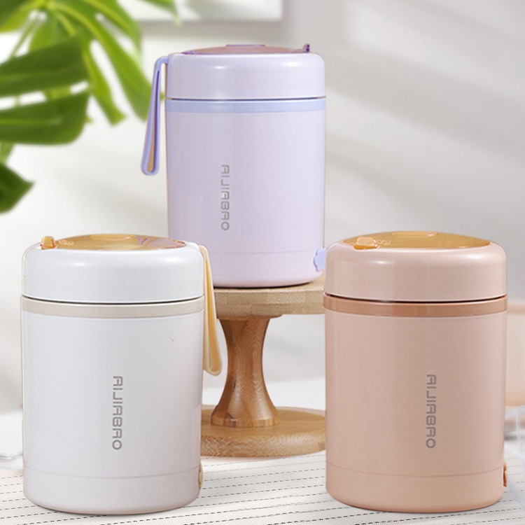 Electric heating insulation tank stainless steel beaker breakfast insulation tank new small office workers students portable insulation pot