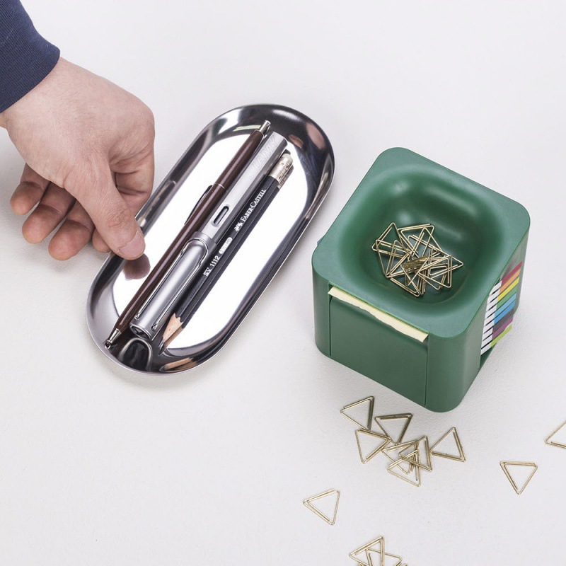 Creative office note box simple fashion four kinds of sticky note paper label stickers Pepsi stickers three-dimensional box note roll