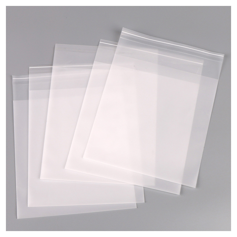 Cpe Frosted Bag Evacpe Zipper Bag Cpe Flat Mouth Plastic Bag Cpe Self-Adhesive Bag Jewelry Clothing Packaging Storage
