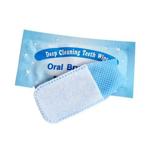 Tooth Wipes, Finger Cots Wipes, Teeth Whitening, Disposable Tooth Wipes to Clean the Mouth