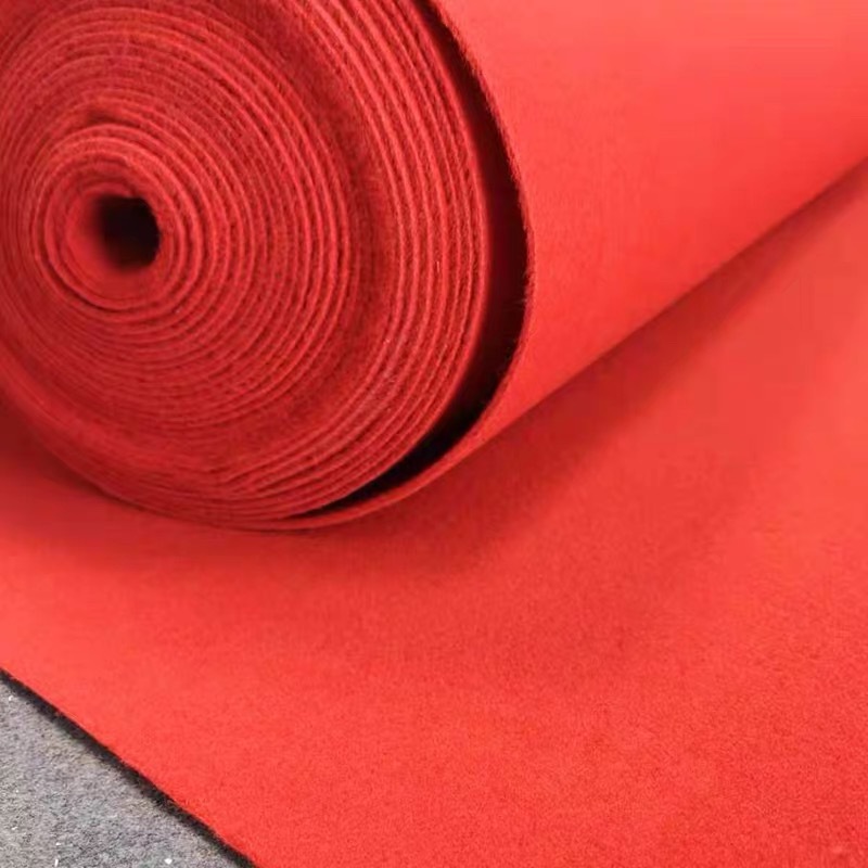 Opening Red Carpet Extra Thick Non-Slip Wedding Disposable Door Outdoor Large Area Wear-Resistant Stage Exhibition Carpet