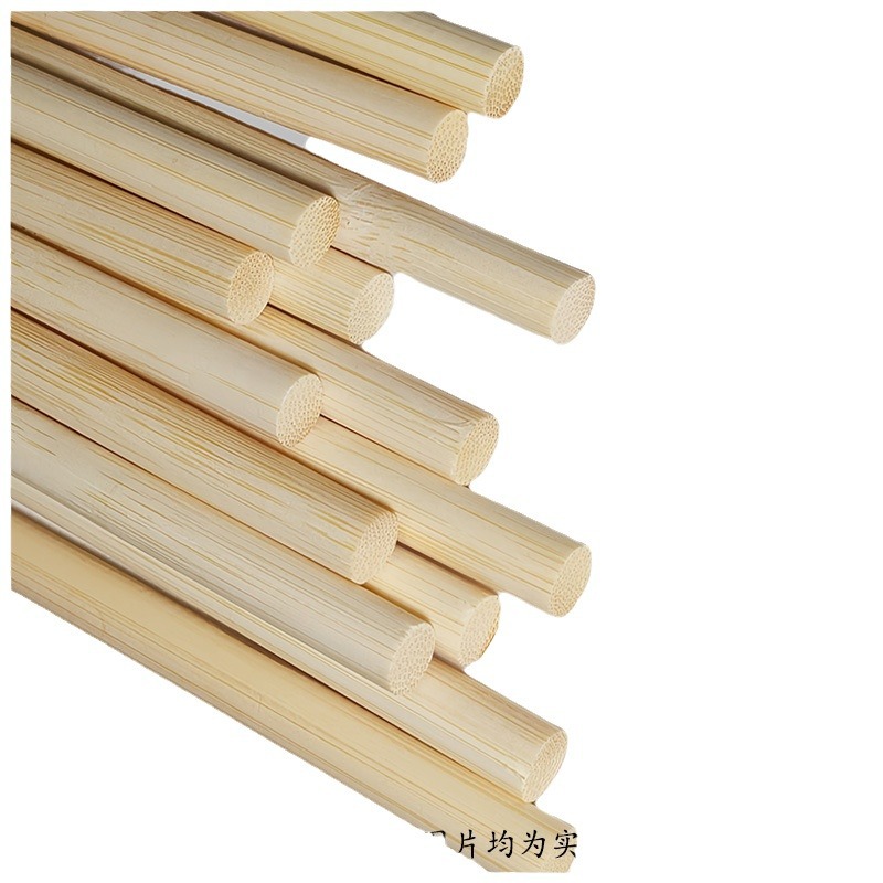 5mm Bamboo Round Stick Long Bamboo Stick 76cm Long 91cm Cross-border Amazon Small Round Stick Bamboo Stick Wooden Stick