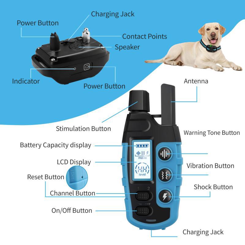 Smartpet's New Remote Control Dog Training Device Is Waterproof and Anti-Barking, Long-Distance Control Automatic Pet Anti-Barking Collar