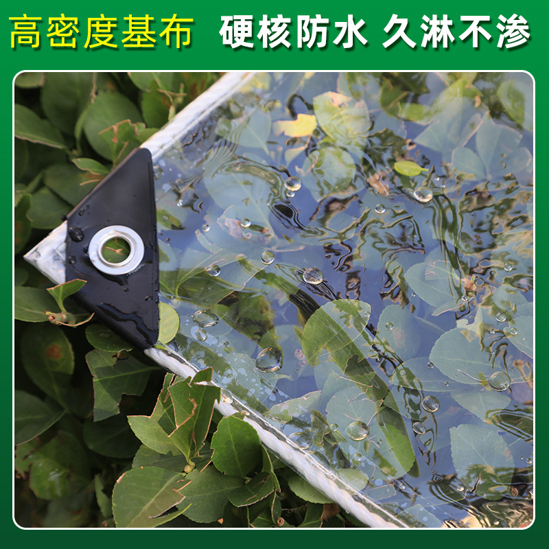Cross-Border Pvc Transparent Rainproof Cloth Thickeneded Balcony Light-Transmitting Rainproof Cloth Greenhouse Vegetable Insulation Green Plant Anti-Freeze Waterproof Cloth