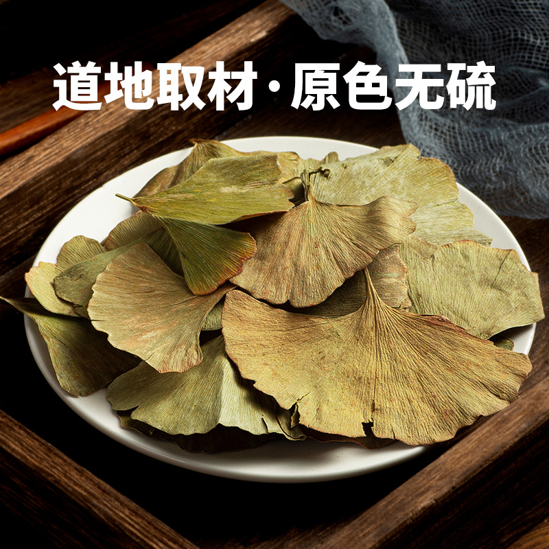 Authentic Ginkgo Biloba Chinese Herbal Medicine 500g Ginkgo Biloba Leaf Authentic Ginkgo Biloba Dried Ginkgo Biloba Tea Bag Chinese Herbal Medicine Store