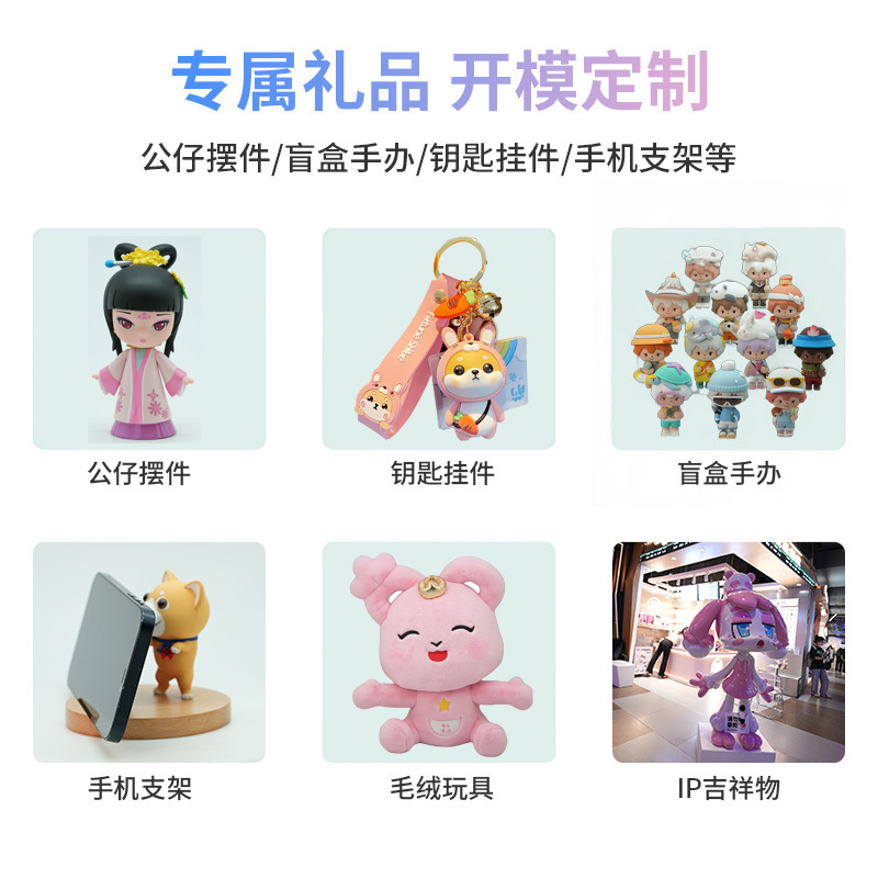 Customized Resin Crafts Pvc Trendyy Hand-Made Injection Molded Blind Box Dolls Professional Customized Cartoon Toys Mascots