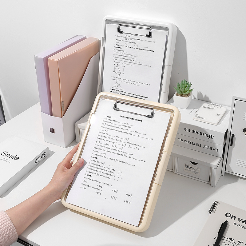 Multi-functional a4 student folder test pad test paper storage finishing board folder office folder file dedicated