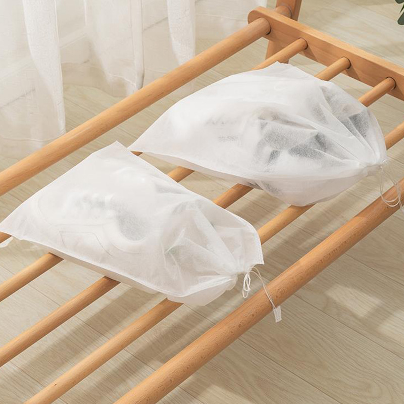 Non-Woven Drawstring Shoe Bag Drawstring Storage Bag for Drying White Shoes Dust-Proof and Yellow-Proof Drying Bag Wholesale