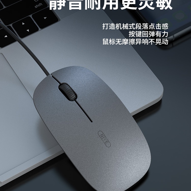 Mouse Wired Silent Silent Desktop Computer Notebook Men and Women Home Office E-Sports Game USB Universal