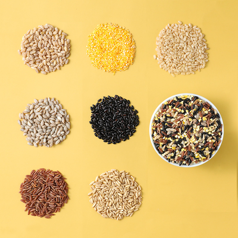 Yanzhifang Seven-color Brown Rice Nine-color Brown Rice Black Rice Oat Kernel Highland Barley Rice Coarse Grains Whole Cereals Combination Wholesale
