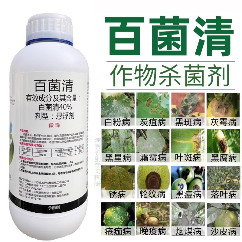 40% хлороталонил, пестицид, фунгицид, мучнистая роса, антракноз, пятнистость листьев, ранний гниль, для фруктовых деревьев, овощей, цветов