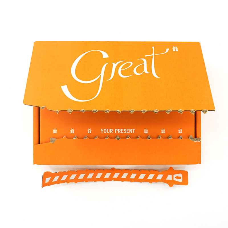 in stock small size zipper flying box 20*15*5 gift box blind box express carton color high-grade carton flat