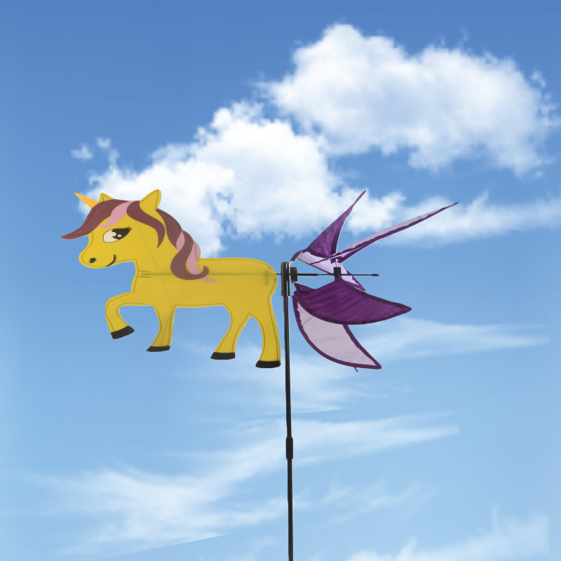 Детские игрушки с уличного прилавка, единорог, ткань, трехмерный ветерок, уличное украшение, цветное, оптовая распродажа