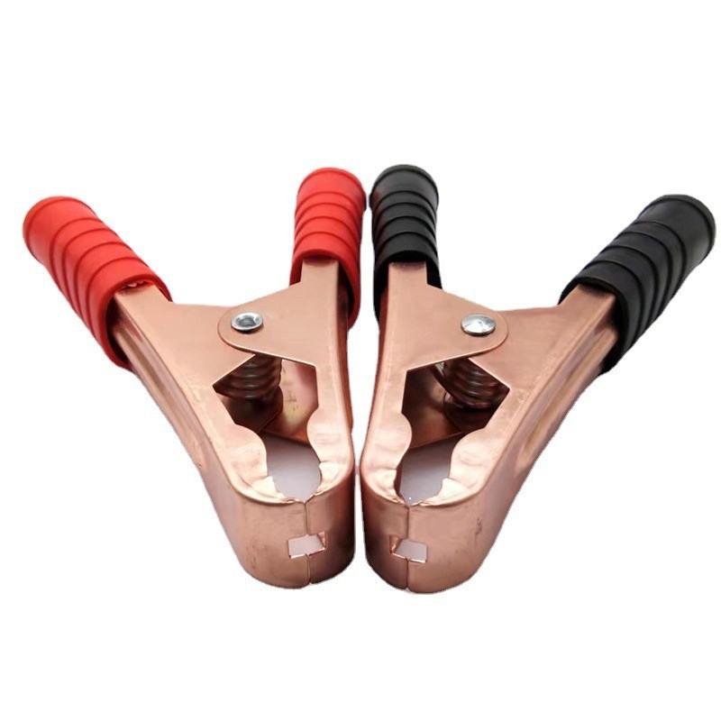 100A battery alligator clip spring power connector nickel plated copper plated inverter battery 110 long