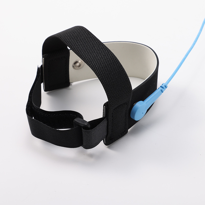 Anti-static ankle ring belt with 2.5 m Pu curve non-tightening buckle with hook and loop anti-static product internal resistance