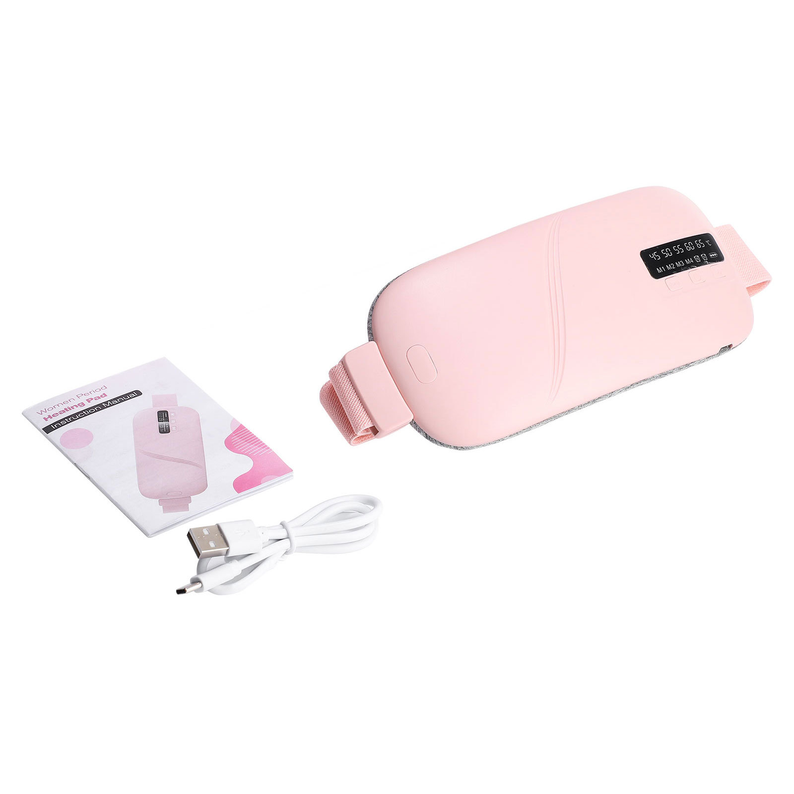 Cross-Border Private Model Warm Palace Belt USB Charging Menstrual Hot Compress Artifact Warm Heating Vibration Massage Warm Palace Belt