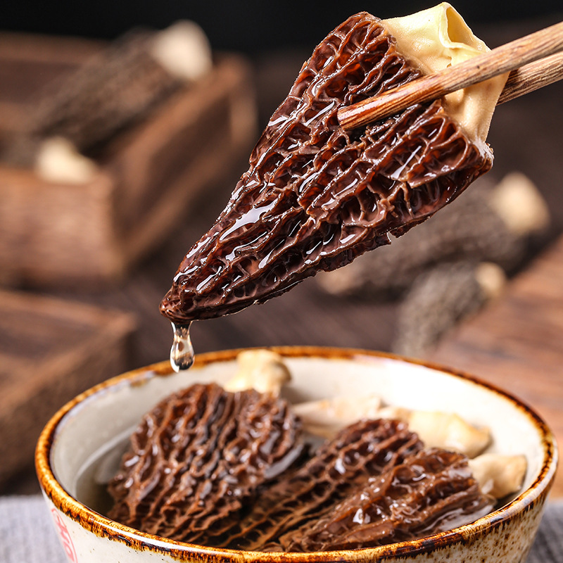 Wholesale cut handle Morchella dried goods specifications complete 500g 250g soup ingredients Yunnan mushroom specialty Hotel