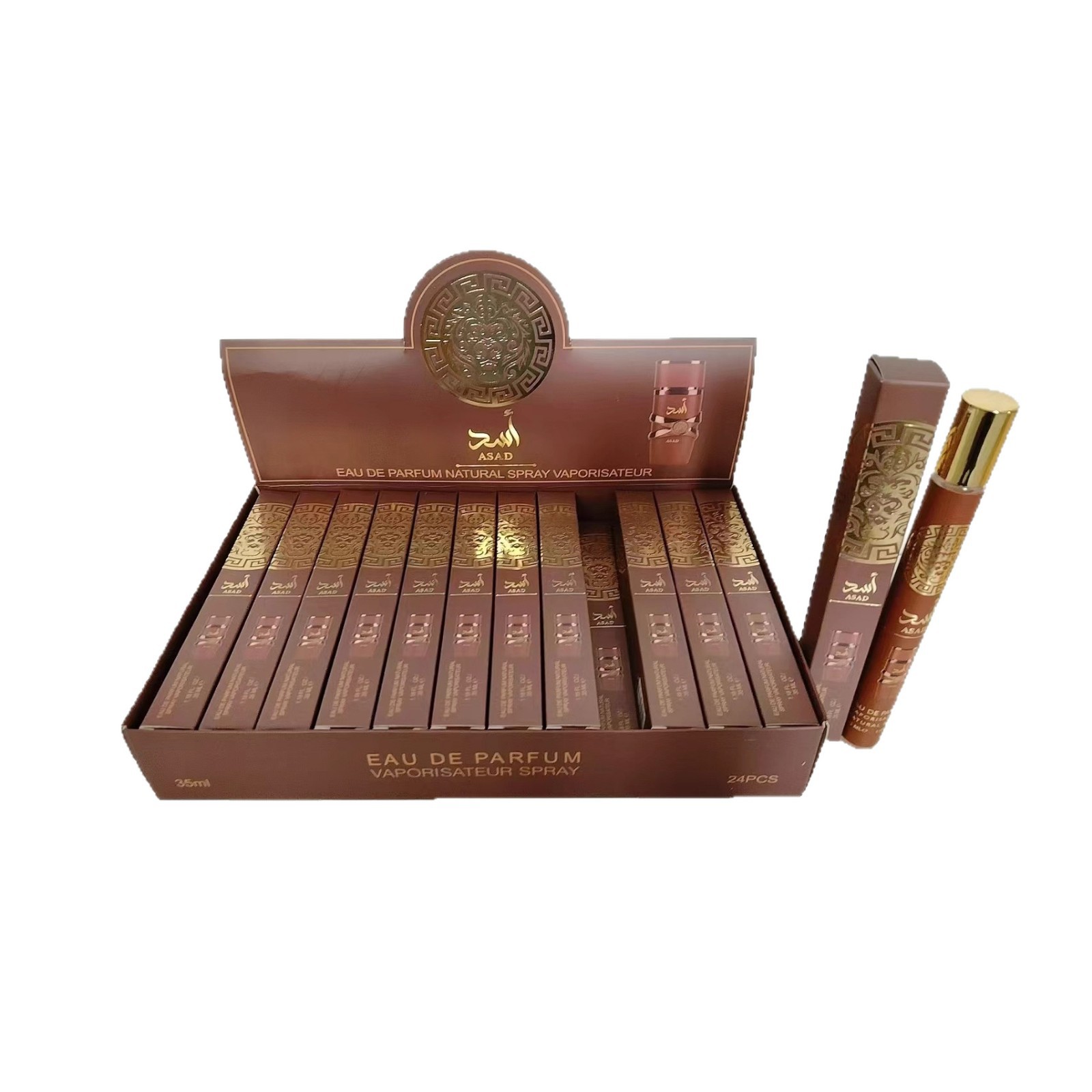 Cross-Border Spot Popular Pull Tube Perfumes Test Tube Perfume 35ml Long-Lasting Middle East Dubai Manufacturer Wholesale Direct Sales