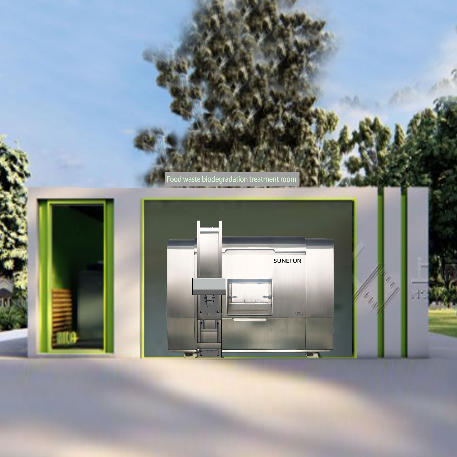 Food Waste Disposer Sanyi Quanzfang Sunefun Large Kitchen Waste Machine Commercial Kitchen Biodegradable Equipment