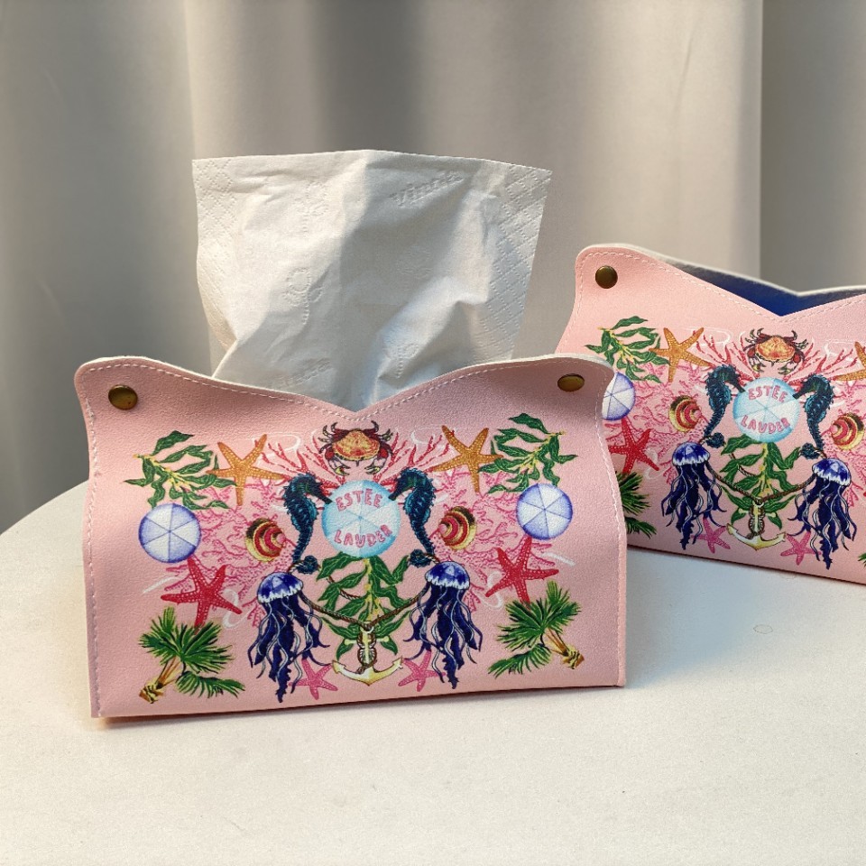 Оптовая коробка для салфеток Nordic Ins Blue Bell Orchid для дома, легкая роскошь, коробка для бумажных салфеток от производителя