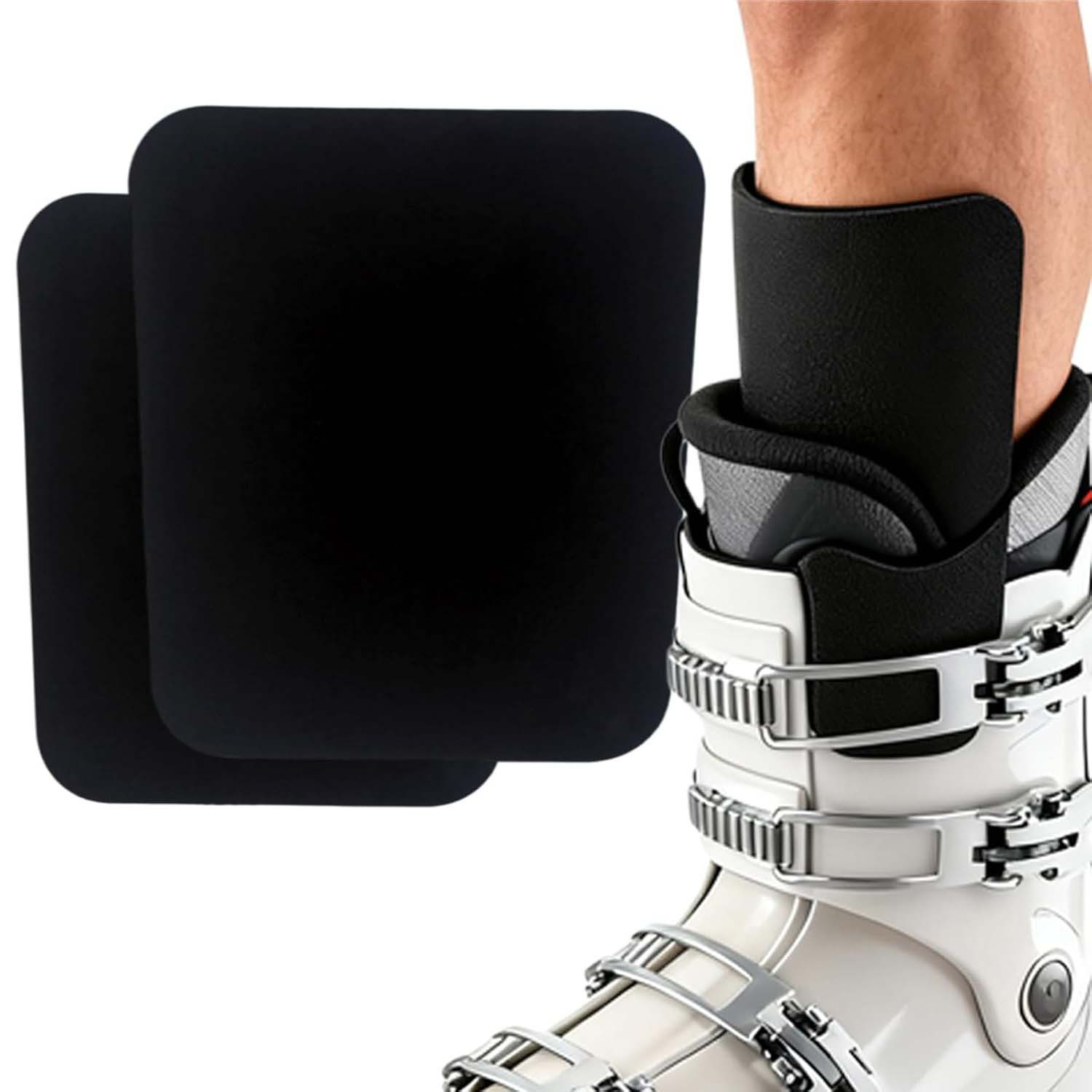 Outdoor Snow Boots Shin Guards Foam Ski Shin Pads Ski Boots Lining to Relieve Calf Pressure Buffer Board