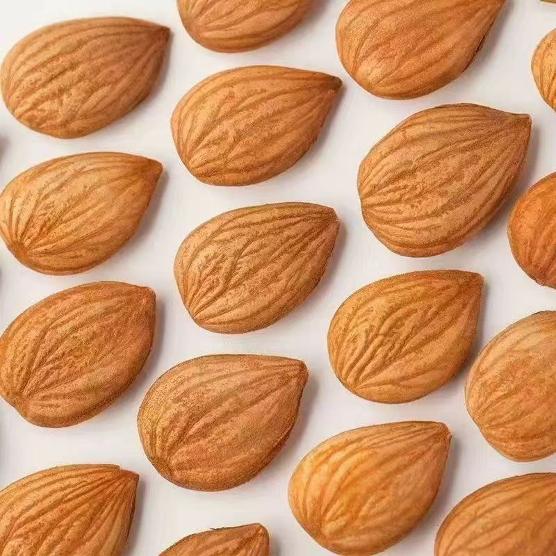 Sweet Almonds, Xinjiang Specialty, Shell-Free, Original Flavor, Naturally Dried Raw Almonds, Large Flat Almonds, Ready-To-Eat Almonds, Nut Almonds