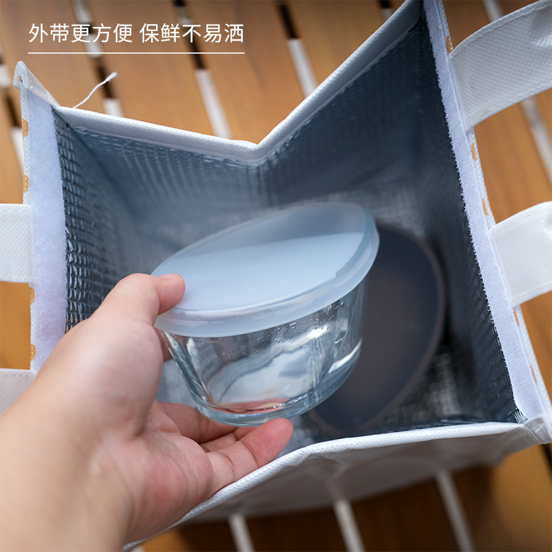 Thickened Carbon Steel Easy-To-Clean Steamed Egg Bowl Tempered Glass Steamed Egg Bowl Household Baking Cake Pudding Cup Silicone Lid