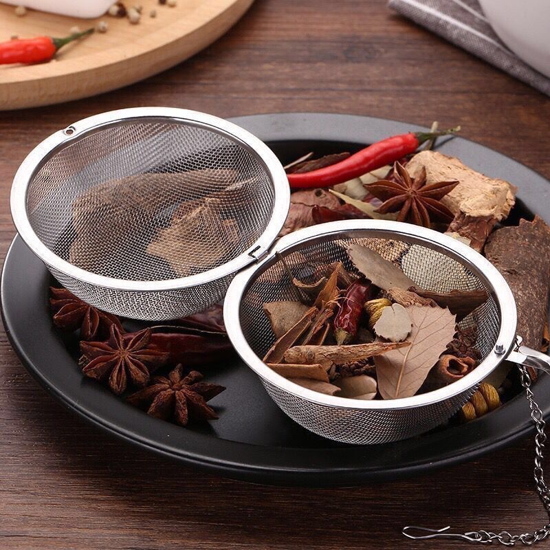 304 stainless steel seasoning ball seasoning bag soup hot pot seasoning flavor treasure tea filter braised meat ball seasoning ball