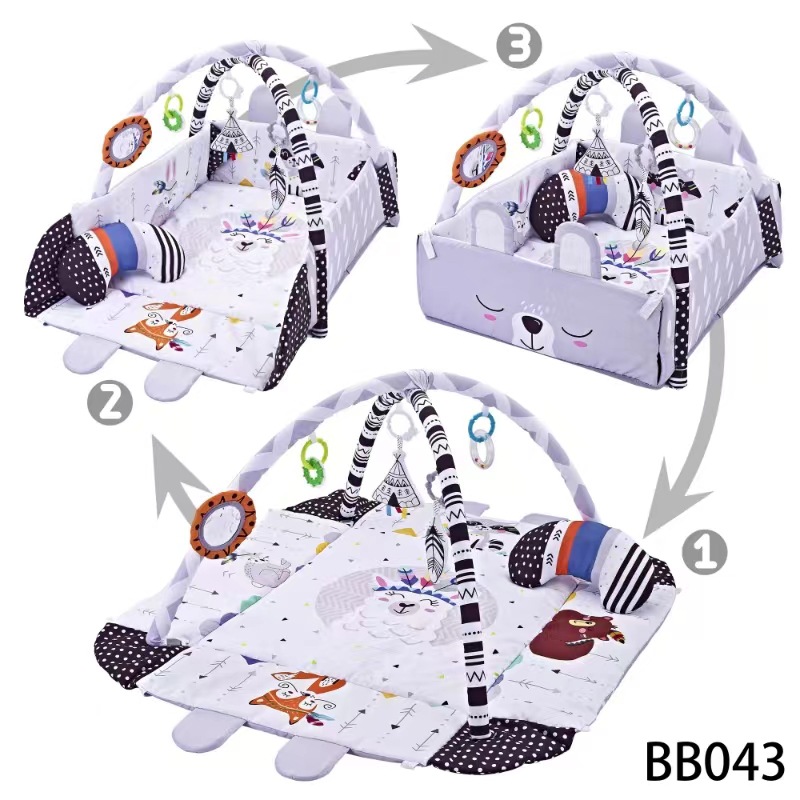 Cross-border spot baby ocean ball fence fitness rack toy baby multifunctional crawling mat game blanket wholesale