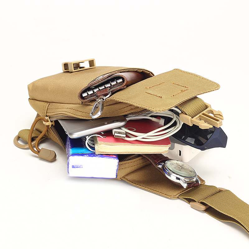 Outdoor Sports Cycling Shoulder Bag Chest Hanging Mobile Phone Bag Field Camouflage Tactical Shoulder Bag Shoulder Small Chest Bag