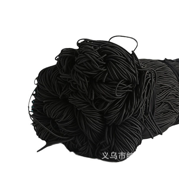 Factory wholesale thin round elastic band elastic rope high elastic round elastic rope leather rope elastic rope spot