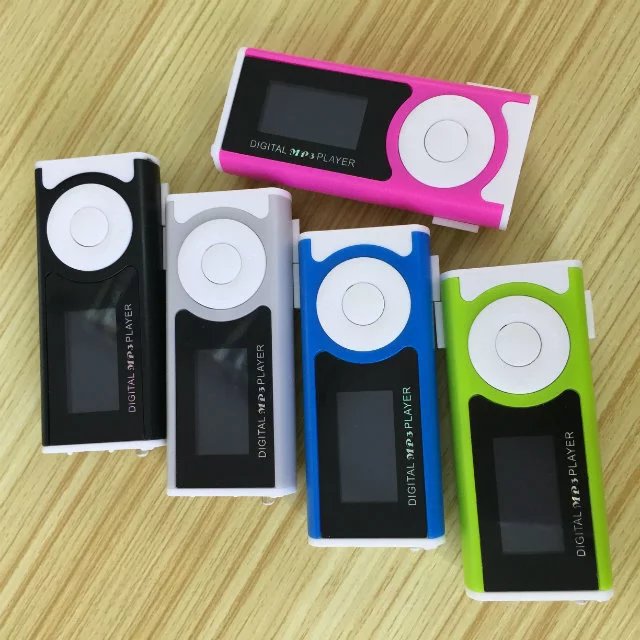 Фонарик с клипсой, экраном, картой и MP3, мини MP3 с LED светом, спортивный MP3 плеер, случайное воспроизведение