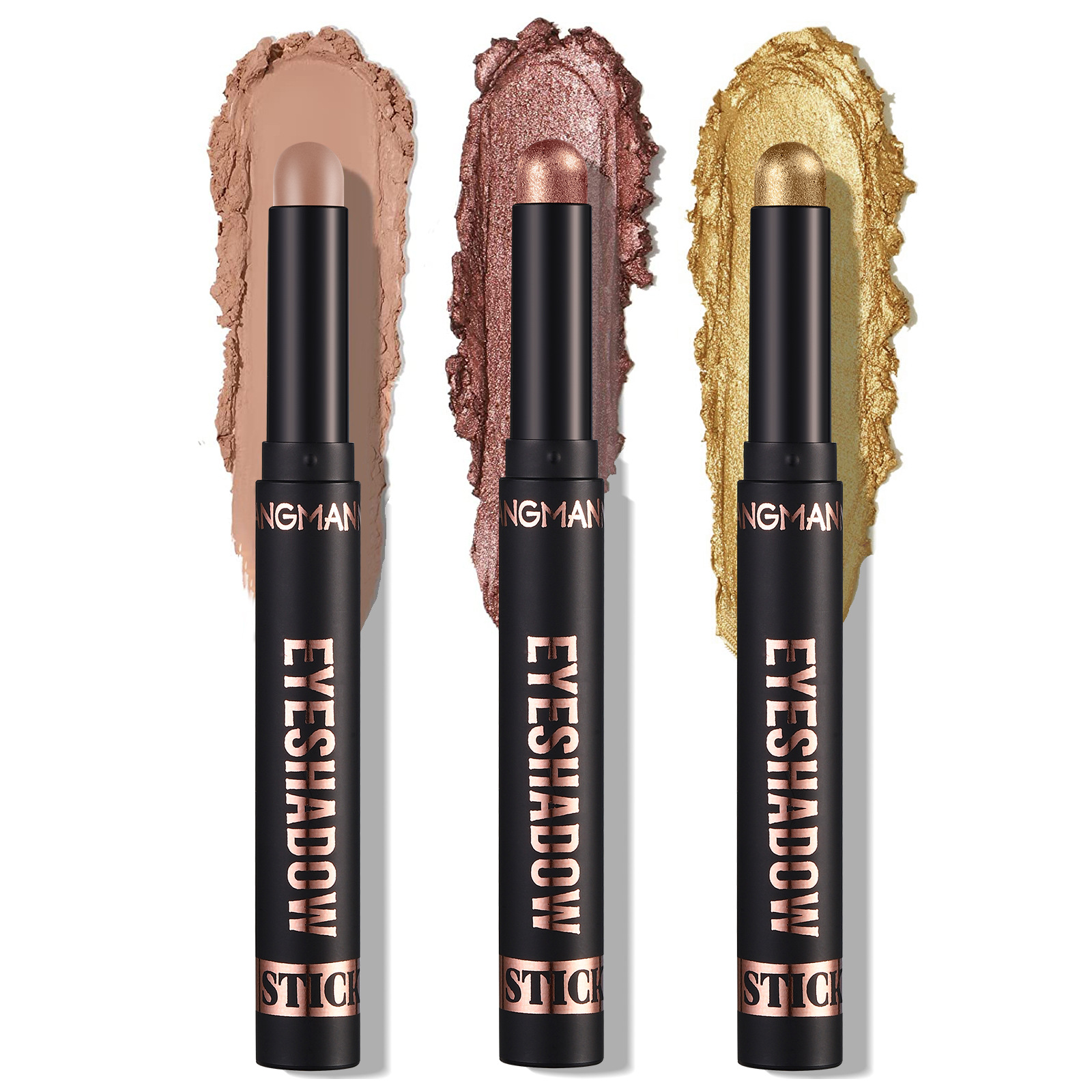 Langmanni Cross-Border Eye Shadow Stick, Single Hot Style, Cross-Border Waterproof, Long-Lasting, Hot Selling, Smudged Pearlescent Matte