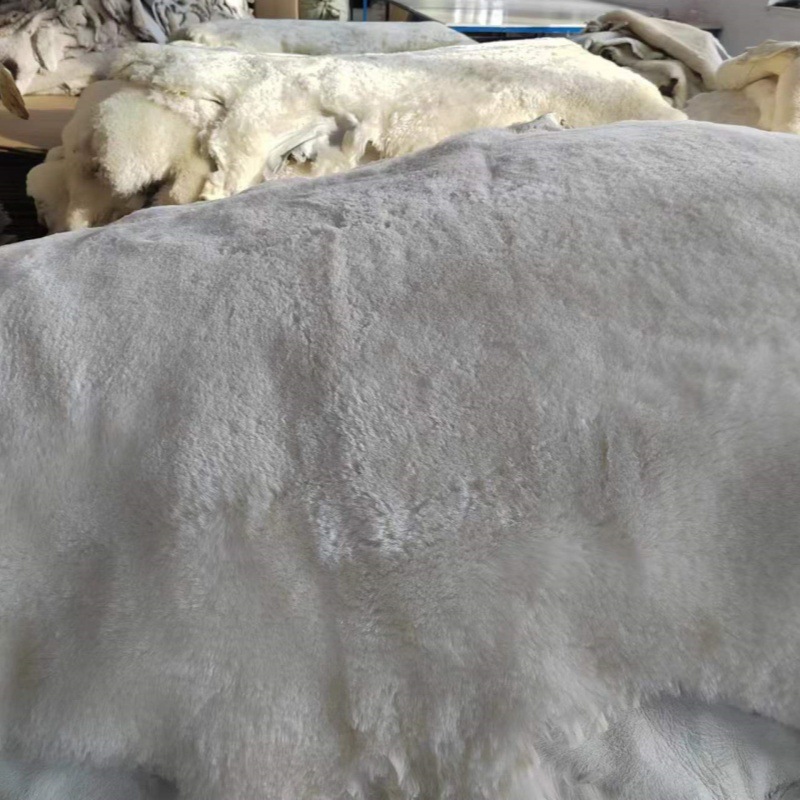 Australian Velvet Sheep Fur Integrated Whole Leather Fur Collar Clothing Snow Boots Leather Liner Wholesale to Heattech