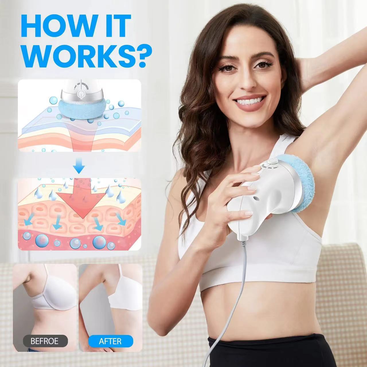 Cross-border new multi-functional fat pushing massager hand-held whole body massager beauty massager cloth cover fat pushing machine