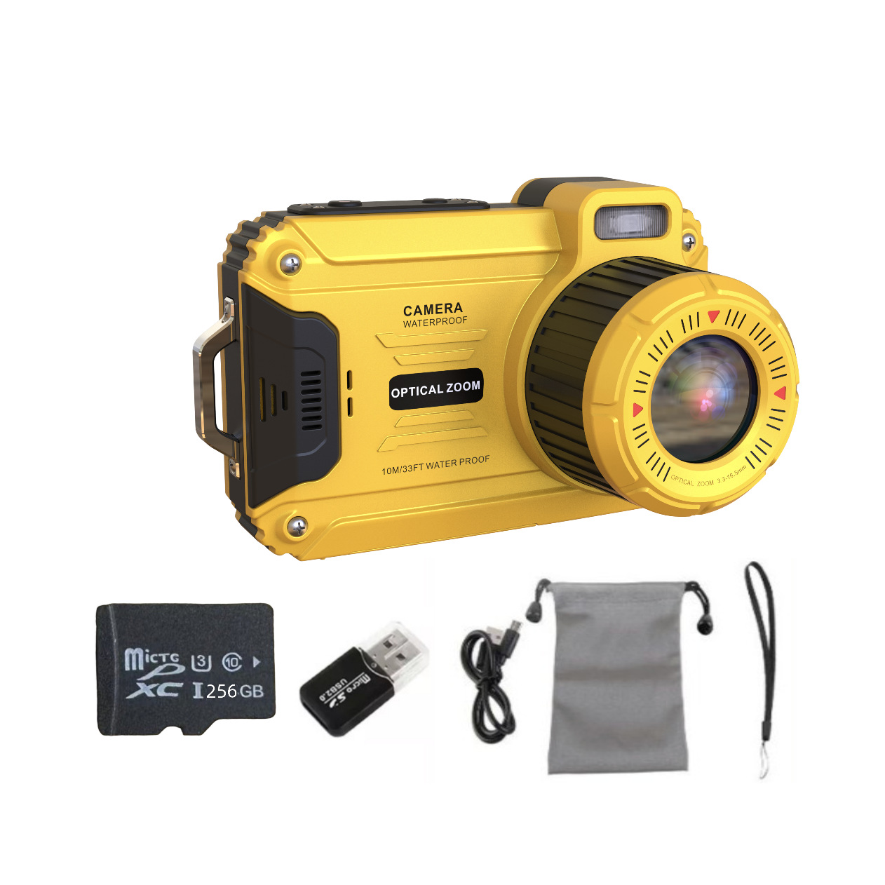 Кросс-бодер английская водонепроницаемая 6x оптический зум камера Full HD 4K 48MP 16X цифровой зум камера