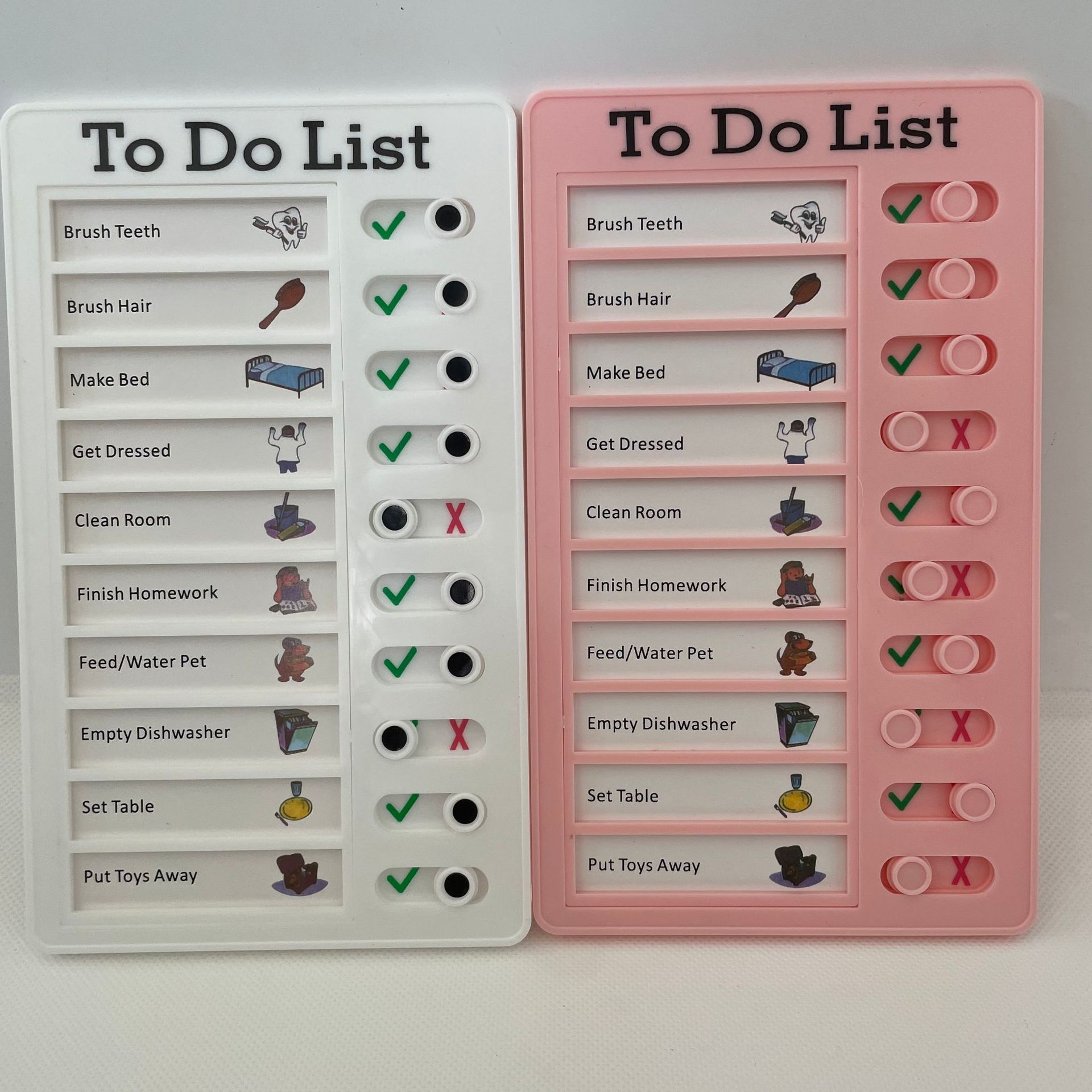 Cross-Border Habit Tracker for Elementary School Students, Home Use Punch Card Chart, Children's Daily Time Management and Self-Discipline Tracker