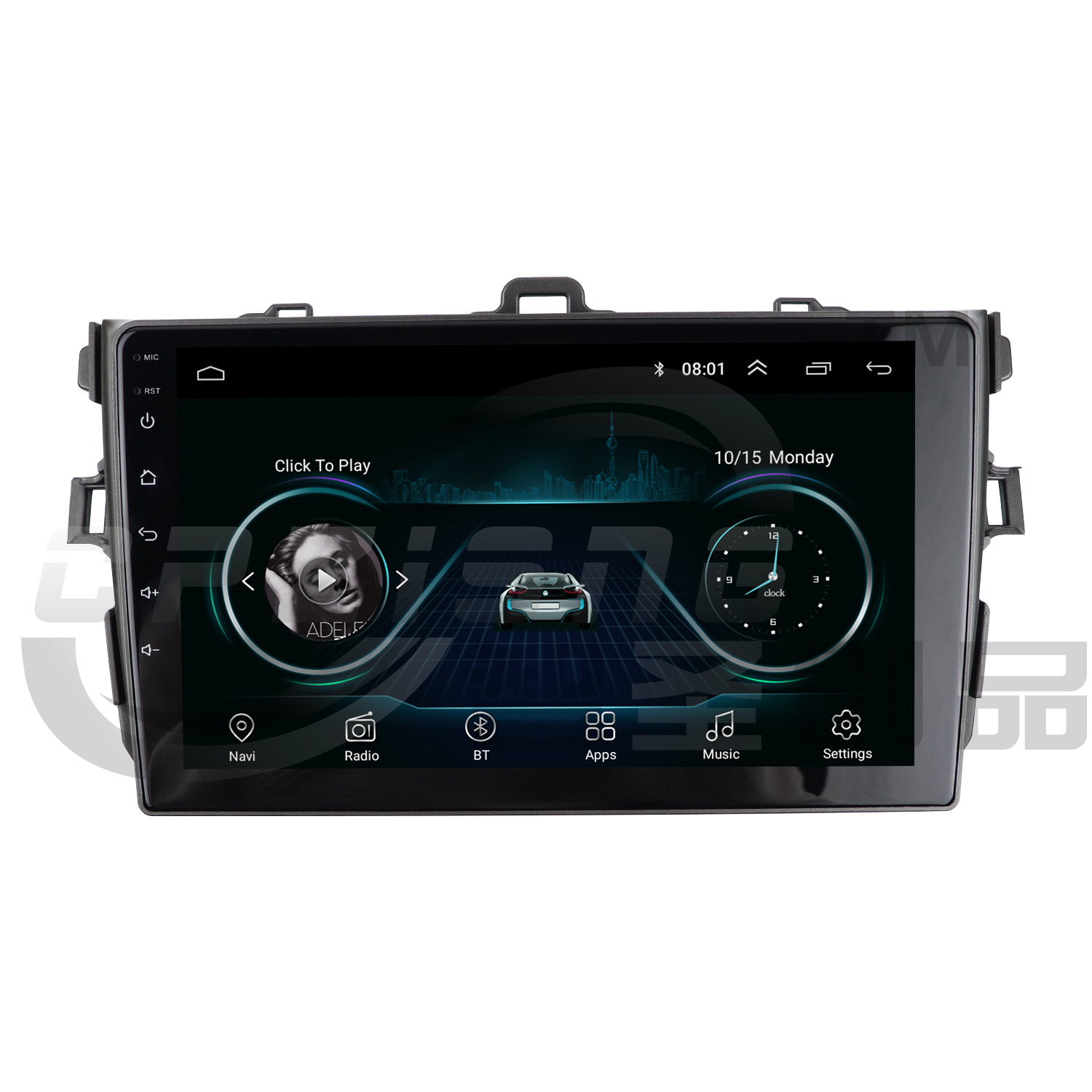 Car navigation surface frame modified panel variable frame suitable for Toyota COROLLA COROLLA 2007-2011