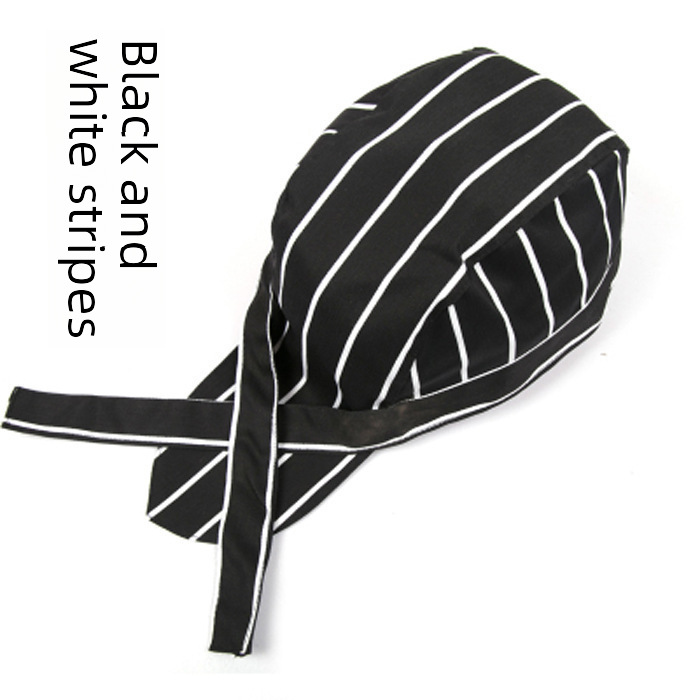 Factory wholesale pirate hat restaurant Black adjustment chef hat Western restaurant male and female waiter kitchen work