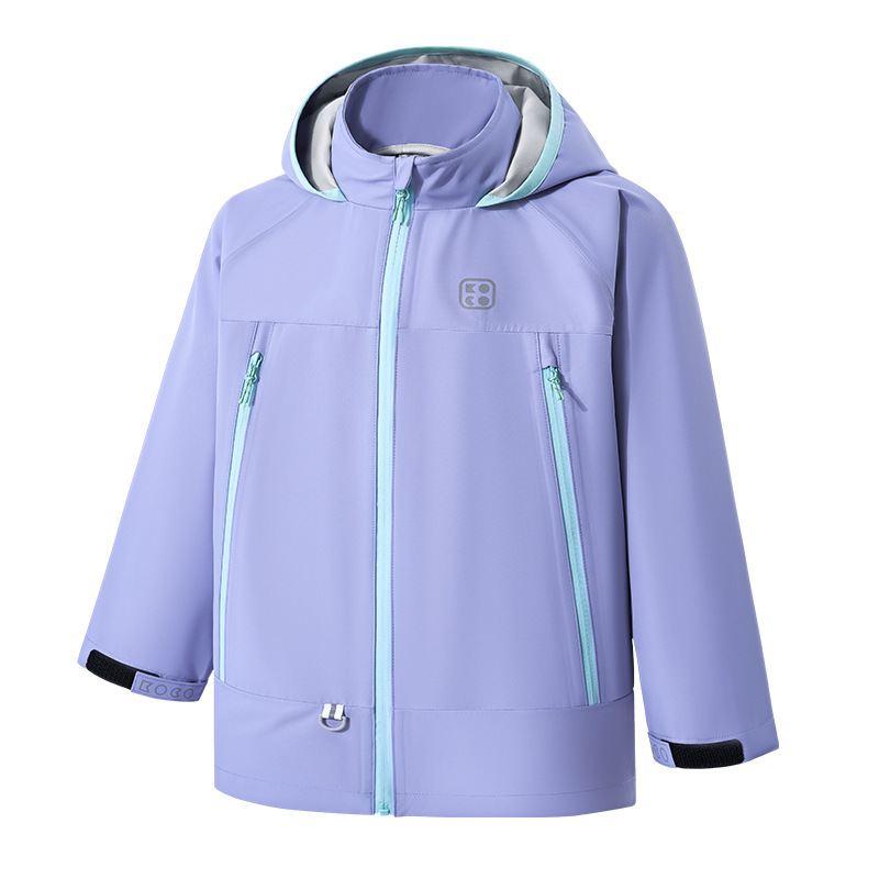 Kk Tree Kidsren's Jacket Boys and Girls Three-In-One Windproof, Waterproof and Breathable Tops Family Jacket 2025 New Style