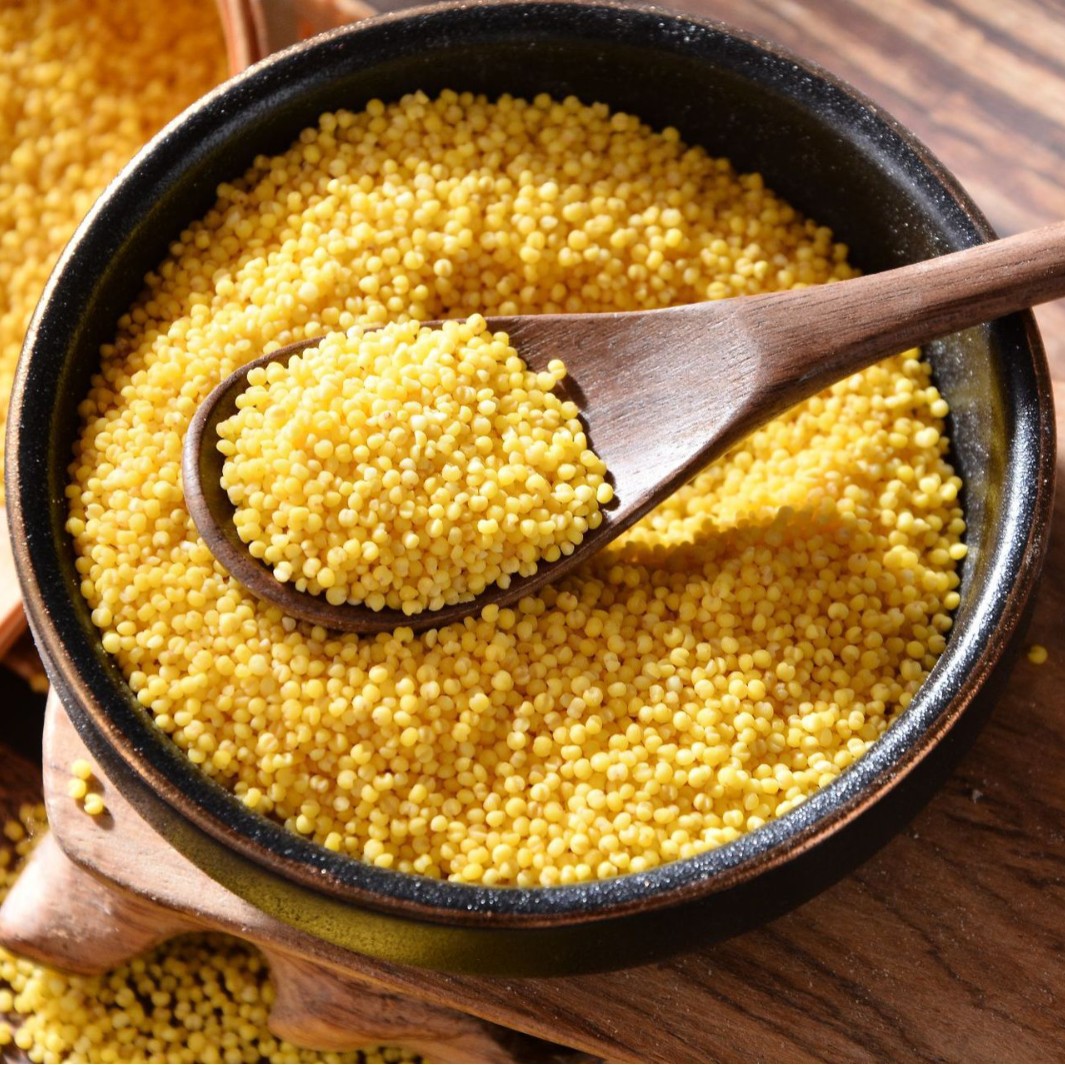 New Beige Tribute Millet Wholesale Vacuum Packaging Inner Mongolia Chifeng Qian Hanqi Huang Millet Grains Millet Porridge