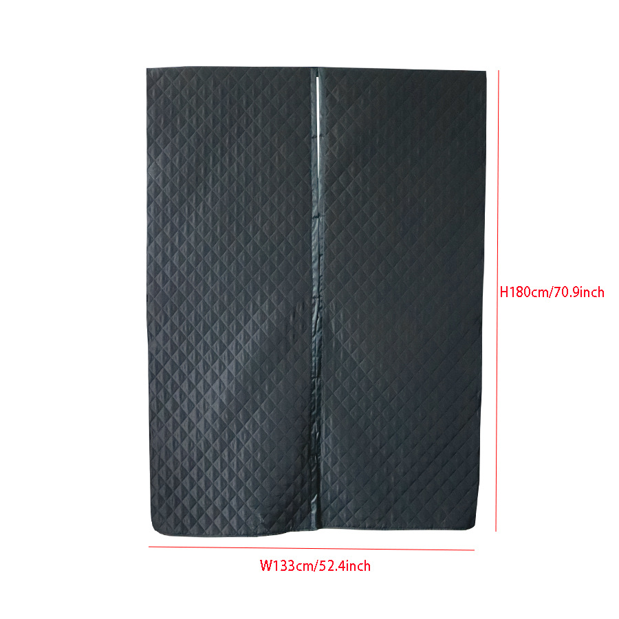 Quilted Cotton Pongee Rv Door Curtain Autumn and Winter Rv Windproof and Thermal Insulation Door Curtain Universal for Rvs and Campers